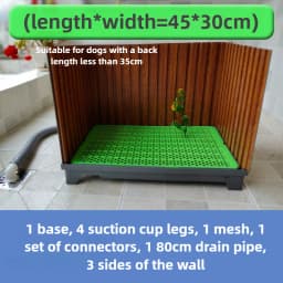 Flush Dog Toilet Direct Drainage System Dog Toilet Training Walls Pet Potty Indoor with Drain Pets Urinal Large Medium Supplies