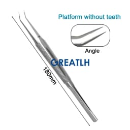 GREATLH Autoclavable Ophthalmic Microsurgical Forceps Tweezers 0.15mm 0.3mm Tip Stainless Steel Ophthalmic Micro Instruments