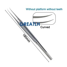 GREATLH Autoclavable Ophthalmic Microsurgical Forceps Tweezers 0.15mm 0.3mm Tip Stainless Steel Ophthalmic Micro Instruments