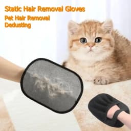 Reusable Static Removal Gloves, Double-Sided Grooming Gloves for Pets, Removes Pet Fur Hair for Carpets Pet Hair Removal Tool