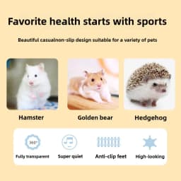 Pet Hamster Running Practice Wheel Mute Flying Saucer Steel Axle Wheel Running Disc Toys Cage It's A Good Choice for Small Pets