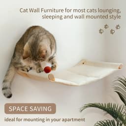 Cat Hammock Bed Wall Mounted Climbing Cats Kitty Bed Funiture Stable Shelf Perches Cat House for Sleeping Playing Accessories