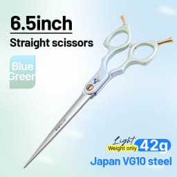 Fenice Advanced 6.5/7.0 Inch JPVG10 Steel Colorful Pet Dog Grooming Shears Cuting/Curved Scissors with High Quality Alloy Handle