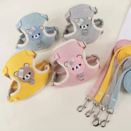 Pet Chest Back Pet Cat Lift Fashion Cute Bear Chest Back Walking Cat Dog Pet Vest Style Chest Back