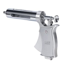 50ML Animals Adjustable Syringe Gun With 10pc Needles Automatic Continuous Stainless Steel Vaccination Syringe for Cow Pig Sheep