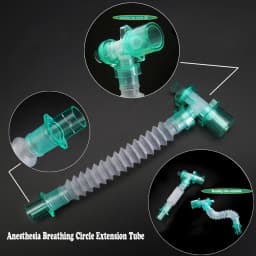 Sterile Anesthesia Breathing Circuit Thread Catheter Mount Extension Tube Use Anesthesia Breathing Circuit with Gas Sampling Por