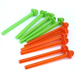 10 Pcs Bird Standing Stick Perch Parakeet Cage Accessories Biting Sticks Parrot Plastic Bird Perch Toy Random Color
