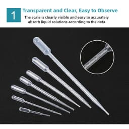 2ml 3ml 5ml 10ml Aquarium Fish Tank Brine Shrimp Feeder Plastic Dropper Pipette Graduated Dropper Babbitt Pipette 5pcs/10pcs