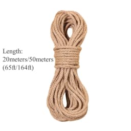 65ft/164ft Natural Sisal Rope Cat Scratch Guards Rope Tree Scratching Twine DIY Toy Paw Claw Furniture Protector Scratching Post