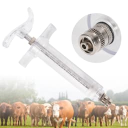 10/20/30/50ml Transparent Syringes Adjustable Dose with 10pcs 304 Stainless Steel Needle Farm Livestock Animal Dispensing Tools