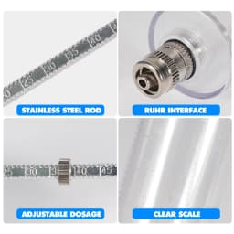 10/20/30/50ml Transparent Syringes Adjustable Dose with 10pcs 304 Stainless Steel Needle Farm Livestock Animal Dispensing Tools