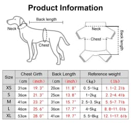 Dog Pajamas for Small Dogs Girl Boy Puppy Pjs Summer Pet Onesies for Chihuahua Yorkie Teacup Cute Soft Material Stretch Outfit