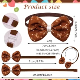 100pcs Exquisite Small Dog Cat Bowtie Fashion Adjustable Pet Dog Bow Tie Neckties For Dogs Pets Grooming Pet Accessories