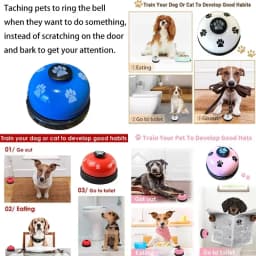 Smart Dog Training Bell Teach Dog To Ring for Food Interactive Toy Non Toxic Lightweight Easy Press Vibrant Color Pet Feeder