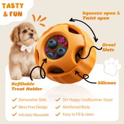 Interactive Dog Toys for Boredom - Dog Treat Molds Silicone Healthy Treats for Dogs puppy Enrichment Toy for Frozen in Summer