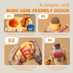 Interactive Dog Toys for Boredom - Dog Treat Molds Silicone Healthy Treats for Dogs puppy Enrichment Toy for Frozen in Summer