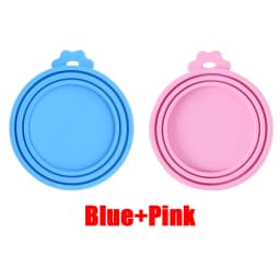 Reusable Pet Food Can Cover and Spoon Portable Dogs Cat Storage Tin Cap Lid Seal Cover Health Pet Supplies Pet Silicone Lids Can