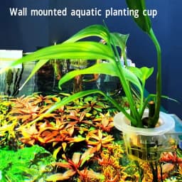 Aquatic Plant Hanging Holder Adjustable Fish Tank Planter Cups with Hole Aquarium Planter Cups for Aquascape Decoration