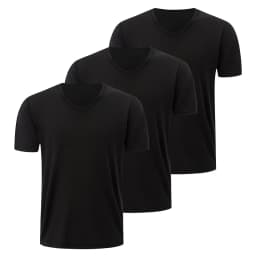 1/2/3 Pcs Men's Solid Color Casual Small White T Youth Loose Joker Classic V-neck Comfortable Short Sleeve Simple Fashion T-shir