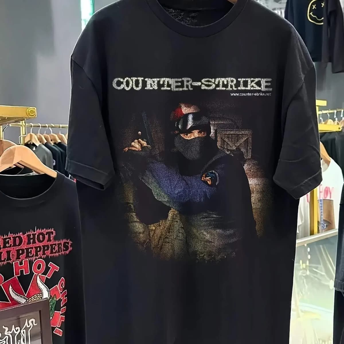 Men's Counter Strike 1.6 1999 Retro Gaming T-Shirt CS Gaming T-Shirt Crew Neck Casual Wear Pure Cotton Couple Streetwear Shirt