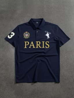 Manfinity Mode Men's Short Sleeve Polo Shirt Minimalist and Fashionable Suitable for Summer Street Printing Sports Style Polo
