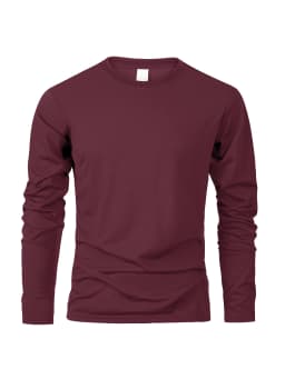 Spring Autumn Men‘s T-shirts Long Sleeve Casual Tops Solid Color High Quality Black T-Shirt Classic Men Clothing
