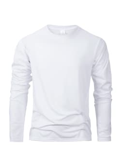 Spring Autumn Men‘s T-shirts Long Sleeve Casual Tops Solid Color High Quality Black T-Shirt Classic Men Clothing