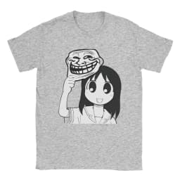 Man T-Shirt Osaka Autistic Funny Kawaii Ayumu T Shirts Fashion Anime Azumanga Daioh Summer Tee Shirt Pure Cotton Tops Plus Size
