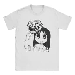 Man T-Shirt Osaka Autistic Funny Kawaii Ayumu T Shirts Fashion Anime Azumanga Daioh Summer Tee Shirt Pure Cotton Tops Plus Size