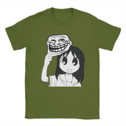 Man T-Shirt Osaka Autistic Funny Kawaii Ayumu T Shirts Fashion Anime Azumanga Daioh Summer Tee Shirt Pure Cotton Tops Plus Size