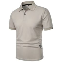 New Solid Color Polo Shirt Men's Short Sleeve Button Tshirts Lapel Lightweight Streetwear Sport Casual Tops
