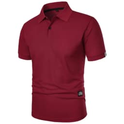 New Solid Color Polo Shirt Men's Short Sleeve Button Tshirts Lapel Lightweight Streetwear Sport Casual Tops