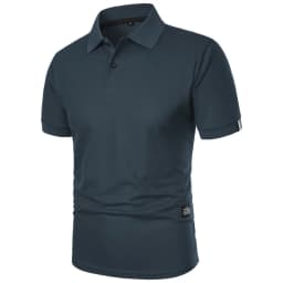 New Solid Color Polo Shirt Men's Short Sleeve Button Tshirts Lapel Lightweight Streetwear Sport Casual Tops