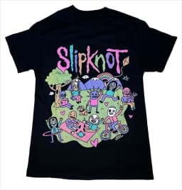 CUTE SLIPKNOT Band Graphic Tee Cotton Round Neck Casual Unisex T-shirt Summer Top