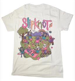 CUTE SLIPKNOT Band Graphic Tee Cotton Round Neck Casual Unisex T-shirt Summer Top