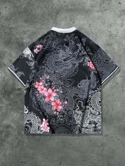 The 2025 Summer New Men's Short-Sleeved POLO Shirt Features a Casual Fashionable and Breathable 3D Pattern Print