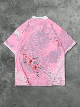 The 2025 Summer New Men's Short-Sleeved POLO Shirt Features a Casual Fashionable and Breathable 3D Pattern Print