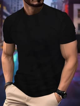 2026 New Spring / Summer Luxury Men's Fashion T-shirt Crewneck Casual Trend Y2K High-end High Quality Fitness Sports T-shirt