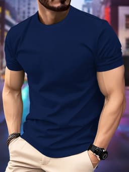 2026 New Spring / Summer Luxury Men's Fashion T-shirt Crewneck Casual Trend Y2K High-end High Quality Fitness Sports T-shirt