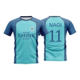 Blue Lock NAGI Man Shine City Japanese Anime Cosplay Football Uniform Breathable Sports T-shirt Hyoma Chigiri Tops Unisex