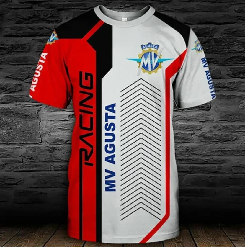 New MV Agusta T-shirt Motorcycle Racing 3D Printed Unisex Sport Quick-drying Casual Fashion Oversized Children's Safety Top