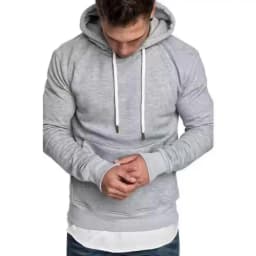 Men's Long Sleeve Zipper Hoodie Autumn Winter Fashion Casual Loose Fit Sweatshirt Sportswear Male Outfit