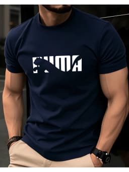 Men's Summer 100% Pure Cotton Casual Fashionable Loose Geometric Animal Letter Pattern Casual Round Neck Short Sleeved T-Shirt