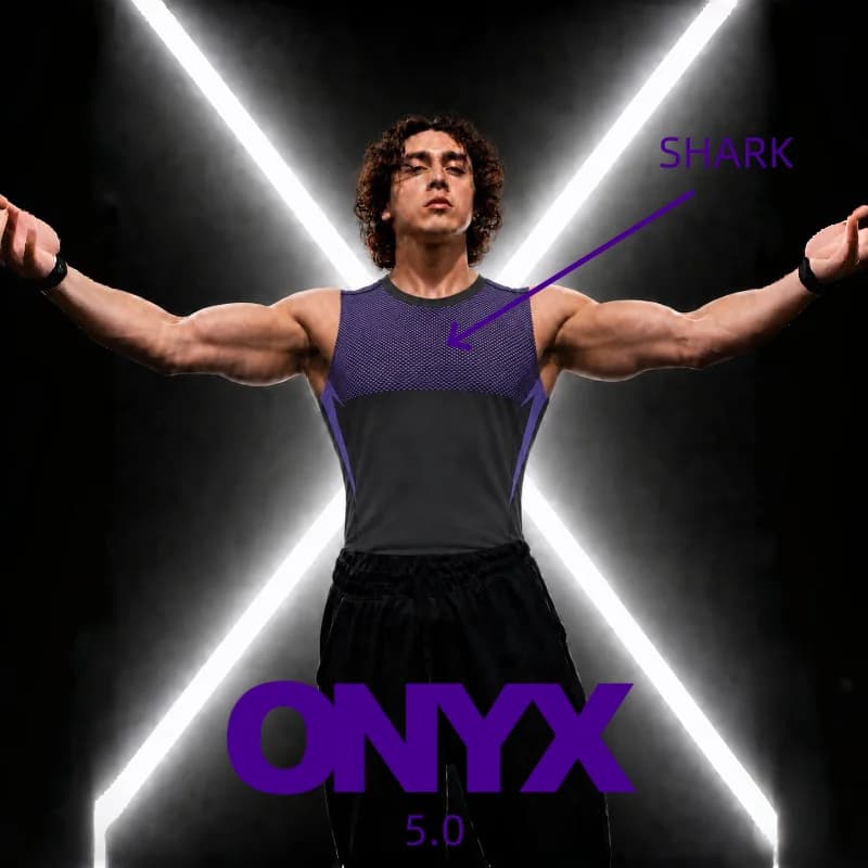 Men's ONYX 5.0 sports vest, elastic tight outdoor running shirt, available in multiple colors