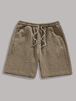 Men's White Drawstring Casual Shorts Summer Loose Breathable 5 Inch Shorts