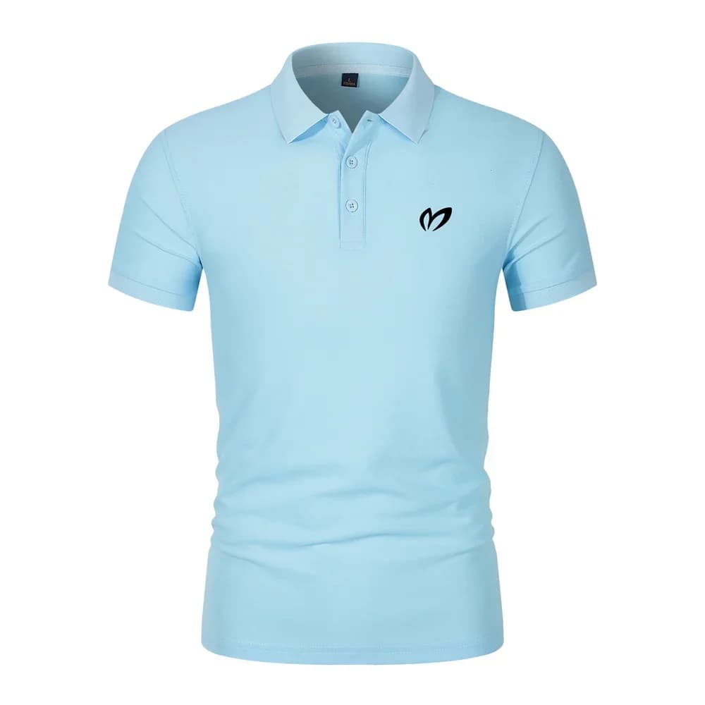 Summer New Business Casual Golf Shirts Men's Polo Shirt Fashion Short Sleeve T-shirt Top Golf Clothing Outdoor Sports Golf Wear