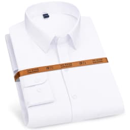 New Men's Solid Color Business Shirt Formal Fashion Thin Classic Basic Casual Slim White Long Sleeve Social Shirt Men Clothes