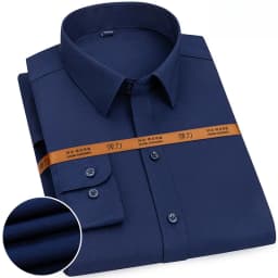 New Men's Solid Color Business Shirt Formal Fashion Thin Classic Basic Casual Slim White Long Sleeve Social Shirt Men Clothes