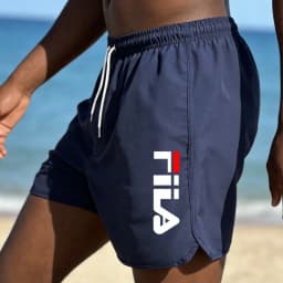 Summer Island Vacation Men's Beach Shorts, Quick Drying, Breathable, Casual Loose, Swimming Shorts