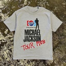2026 New MJ Michael Jackson 1988 Tour Graphic Cotton T-Shirt High-Quality Summer Men's Clothing Women's Vintage Fashion T Shirt